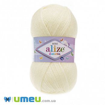 Пряжа Alize Sekerim Bebe 100 г, 320 м, Кремова 62 (YAR-047039)