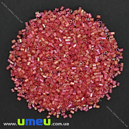 Бісер китайський рубка, 2,2 мм, Червоний АВ прозорий (BIS-026182)