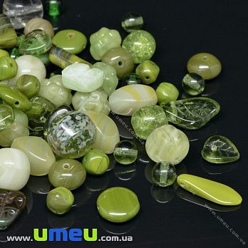 Бусины чешское стекло Preciosa 92-Mix16-Olivegreen (BUS-036038)
