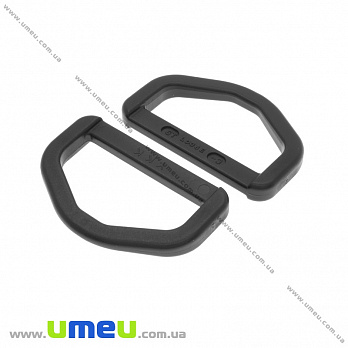 Півкільце пластикове YKK, Чорне, 38 мм (BAG-034674)
