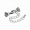 /p55757-zamok-karabin-iz-nerzh-st-s-zazhimami-6-5x6-mm-temnoe-serebro/