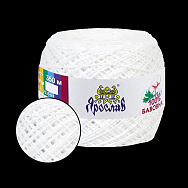 Пряжа Ярослав Бавовна 14/2, 50 г, 350 м, Біла 01 (YAR-058963)