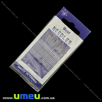 Набір голок з золотим вушком Best, 20 шт (SEW-017727)