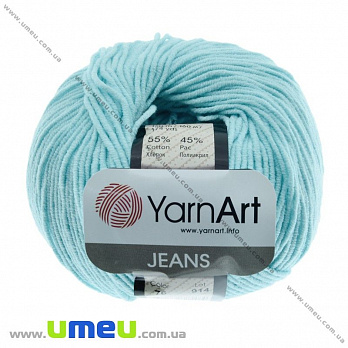 Пряжа YarnArt Jeans 50 г, 160 м, Блакитна 76 (YAR-029714)