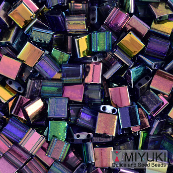 Бісер японський Miyuki TILA №4572, 5х5 мм, Ірис фіолетовий (BIS-053235)