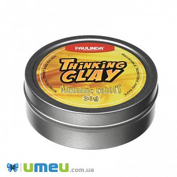 Розумний пластилін Paulinda Thinking Clay металік 30г (золотий) (DIF-043405)