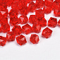 Намистини для сумок ОПТ Акрилові, Куб гранований, 8х7,5 мм, Червоні (BUS-059922)