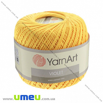 Пряжа YarnArt Violet 50 г, 282 м, Жовта 4653 (YAR-025031)