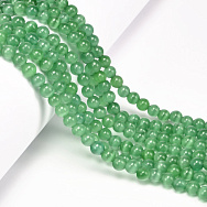 Намистини Котяче око, Синт. камінь, 6 мм, Зелені, Круглі (BUS-054251)