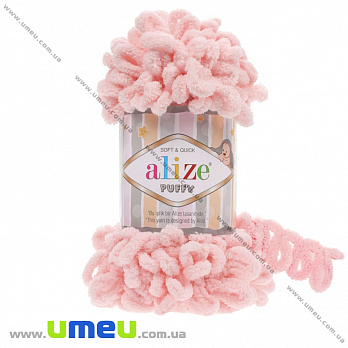 Пряжа Alize Puffy 100 г, 9,2 м, Персикова 340 (YAR-034937)
