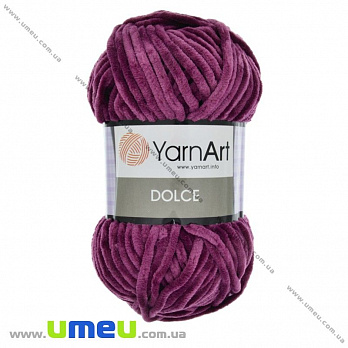 Пряжа YarnArt Dolce 100 г, 120 м, Малиновая 766 (YAR-029678)