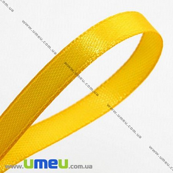 [Архів] Атласна стрічка, 6 мм, Жовта (LEN-008151)