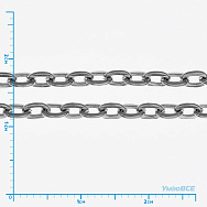 Ланцюг, Темне срібло, 4х3 мм (ZEP-001783)