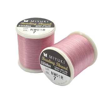 Нитка для бісеру Miyuki 07, Рожева, 50 м (MUL-045283)
