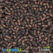 Бісер чеський Рубка 10/0, №17140m, Коричневий темний, Блискучий матовий (BIS-044003)