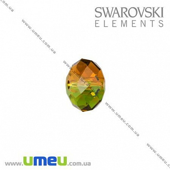 [Архів] Намистина Swarovski 5040 Green-Topaz, 6х4 мм, Рондель (BUS-005493)