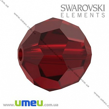 [Архів] Намистина Swarovski 5000 Siam, 10 мм, Гранована кругла (BUS-009902)