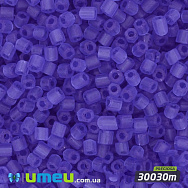 Бісер чеський Рубка 10/0, №30030m, Синій прозорий матовий (BIS-024277)
