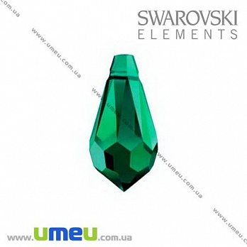 [Архів] Підвіска Swarovski 6000 Emerald, 11х5,5 мм, Крапля (POD-005466)