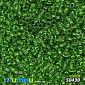 Бісер чеський 11/0 №50430 Зелений яблучний, Прозорий (BIS-044455)
