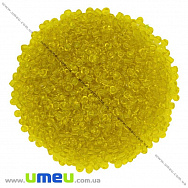 Бісер китайський середній, 8/0, Жовтий прозорий, 3 мм (BIS-012026)