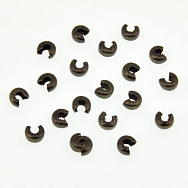 Намистини затискні Крімп, 4 мм, Антична бронза (BUS-008451)