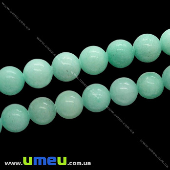 [Архів] Намистина натуральний камінь Амазоніт, 12 мм, Кругла (BUS-018904)