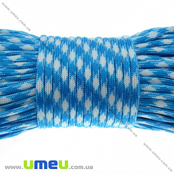 Шнур паракорд семіжільний меланж 4 мм, Блакитний (LEN-012234)