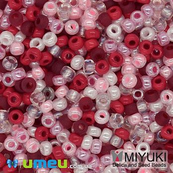 Бісер японський Miyuki круглий RR 8/0 №mix92, Рожевий (BIS-045929)