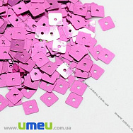 Паєтки Китай квадратні, 5х5 мм, Малинові (PAI-013143)