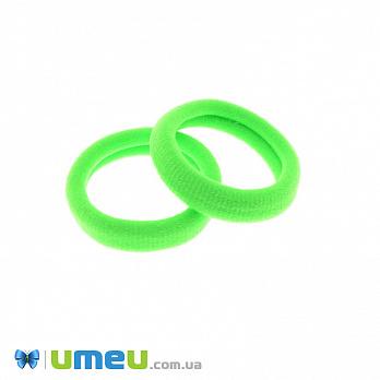 Гумка для волосся мікрофібра, 32 мм, Салатова яскрава (OSN-049554)