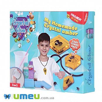 Набір для творчості Paulinda Crystal glue DIY "Кулони 3 в 1" (DIF-043485)