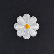 Термоаплікація Ромашка, 4 см, Біла (APL-017440)
