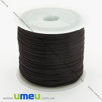 Нейлоновий шнур, 1 мм, Коричневий темний(LEN-003387)