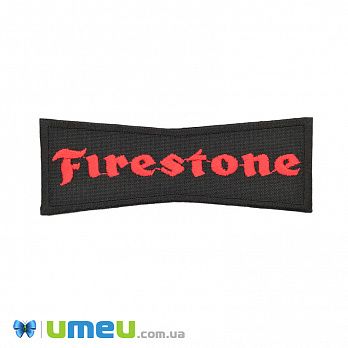 Термоаппликация Firestone, 10х3.5 см, Черно-красная (APL-042504)