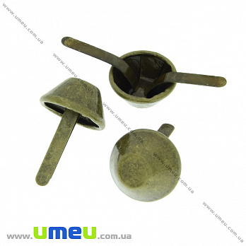 Ніжка для сумок, 15х8 мм, Антична бронза (BAG-033149)