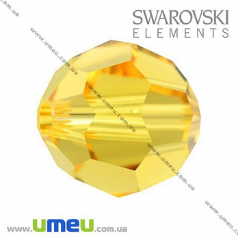 [Архів] Намистина Swarovski 5000 Sunflower, 10 мм, Гранована кругла (BUS-002255)