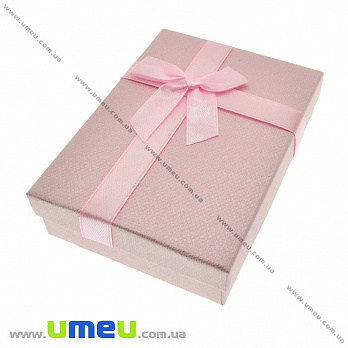 Подарункова коробочка Прямокутна, 11х8х3 см, Рожева (UPK-023179)