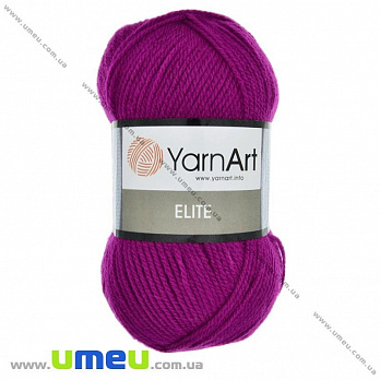 Пряжа YarnArt Elite 100 г, 300 м, Малинова 844 (YAR-023273)