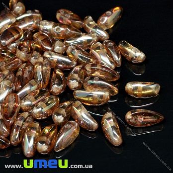 Намистина чеське скло Preciosa Chilli 11х4 мм, №00030 / 23401, Коричнева (BUS-036341)