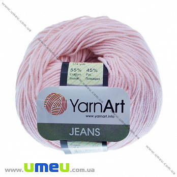 Пряжа YarnArt Jeans 50 г, 160 м, Рожева світла 74 (YAR-029704)