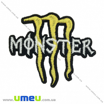 Термоаплікація Monster Energy, 8х7 см (APL-024692)