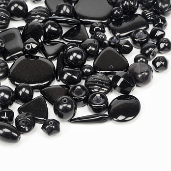 Намистини чеське скло Preciosa 92-Mix23-Black (BUS-036042)