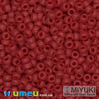 Бісер японський Miyuki круглий RR 8/0 №408, Червоний (BIS-045949)