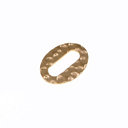 Коннектор из нерж. стали, Овал, 16,5х12 мм, Золото (STL-055700)