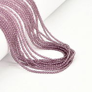 Намистини круглі грановані, 2 мм, Бузкові (BUS-057354)