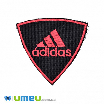 Термоаплікація Adidas, 5х5 см, Червона (APL-038230)