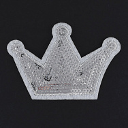 Термоаплікація Корона, 8х5,5 см, Срібляста (APL-061478)
