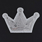 Термоаплікація Корона, 8х5,5 см, Срібляста (APL-061478)