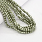 Намистини скляні Перли Premium, 6 мм, Оливкові, Круглі (BUS-034118)